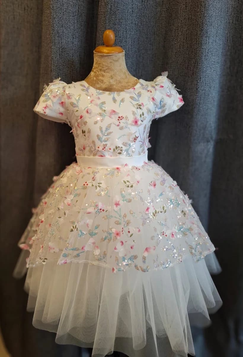 Crystal Butterfly Gala Dress