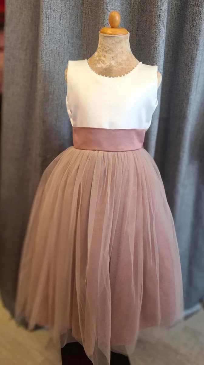 Ivory & Mauve Ball Gown