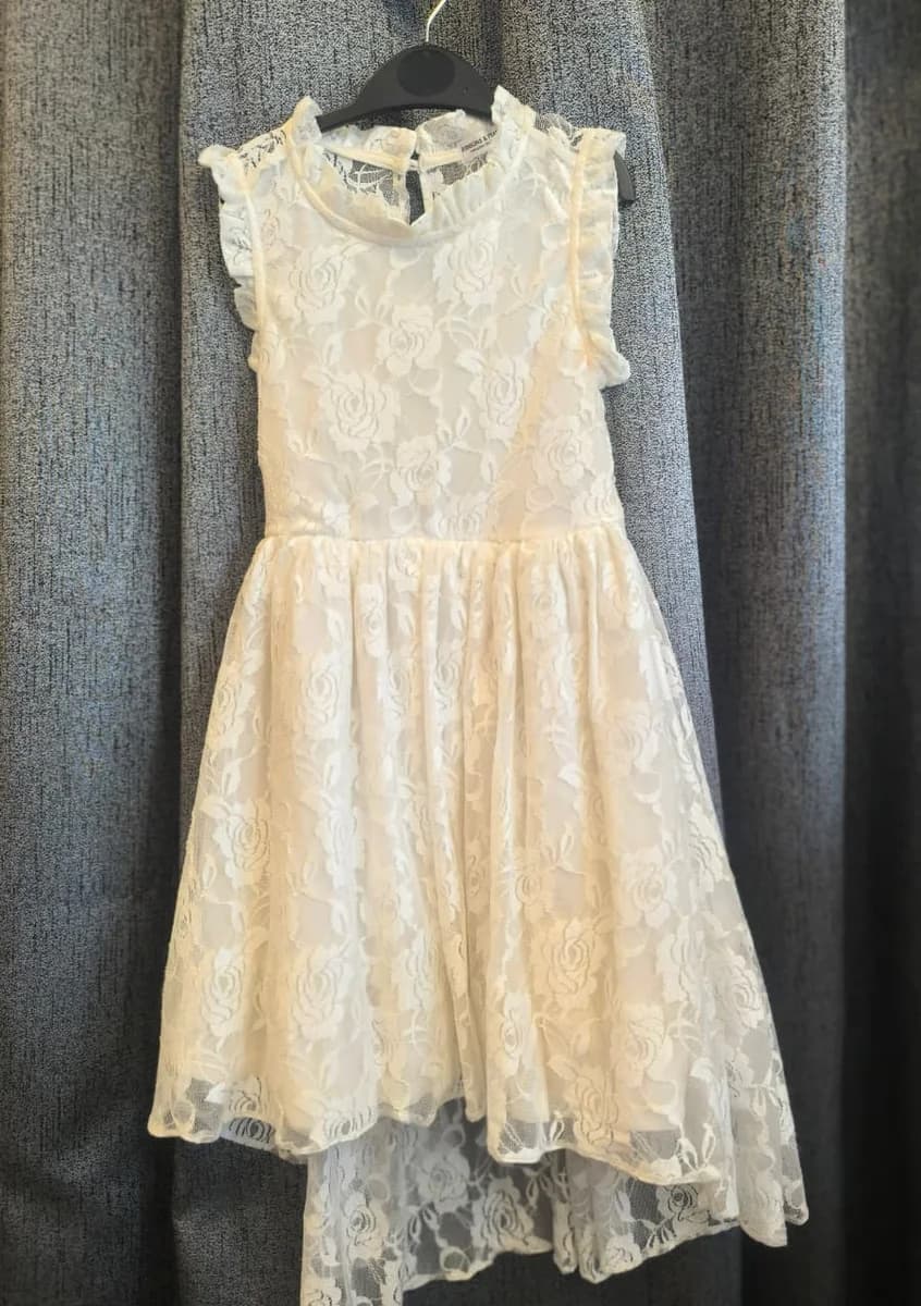 Ivory Lace Hi-Lo Dress