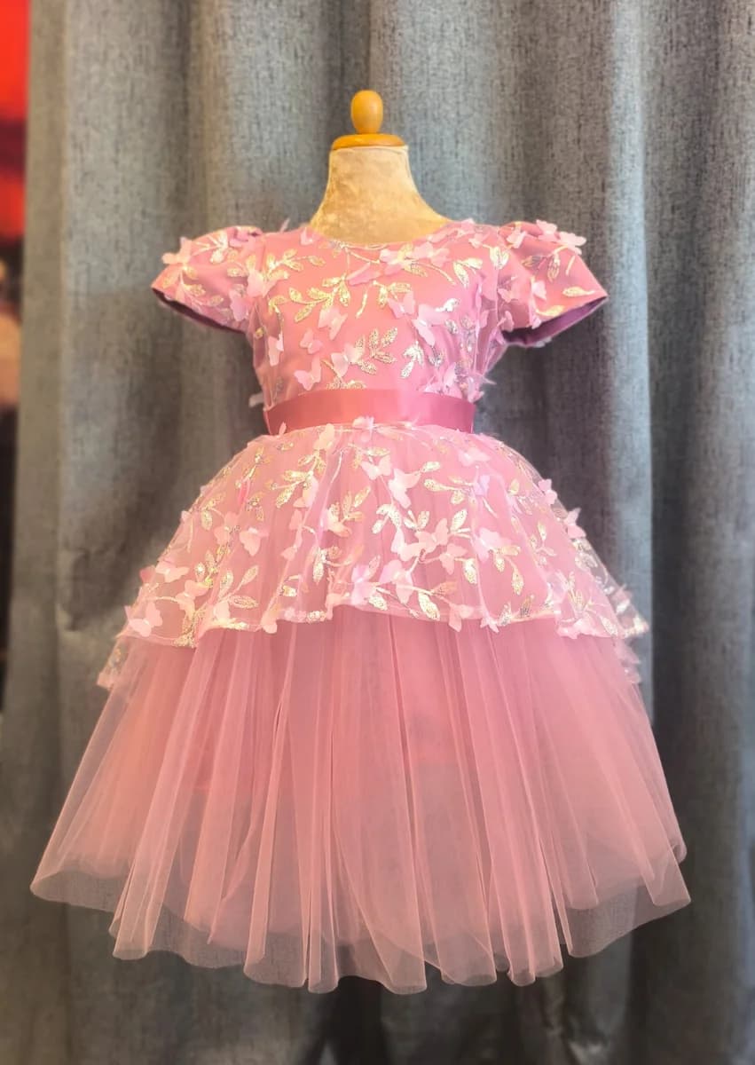 Pink Butterfly Petal Dress