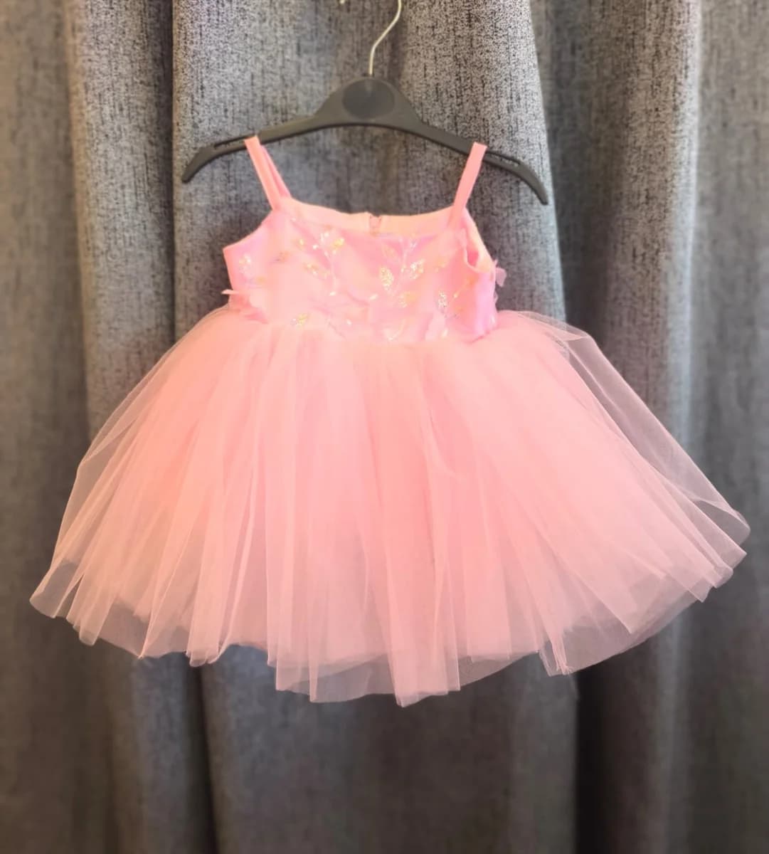 Pink Petal Sequin Tutu Dress