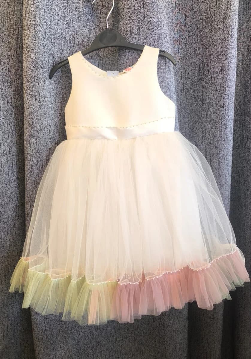 Rainbow Hem Tutu Dress