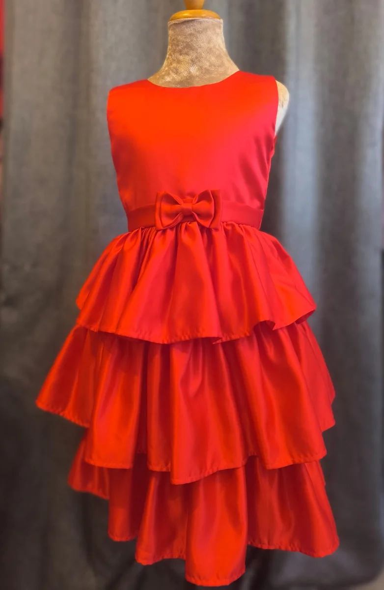 Scarlet Tiered Ruffle Dress
