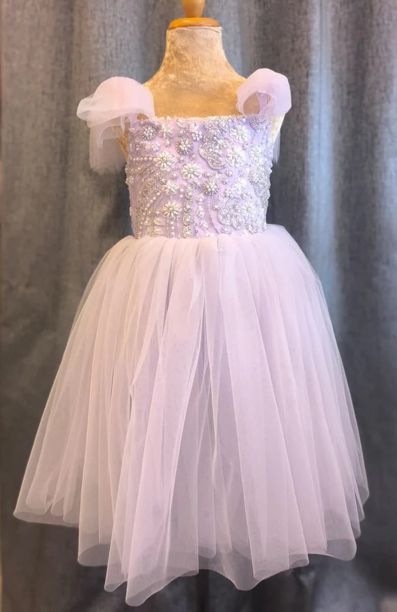 White Pearl Blossom Gown